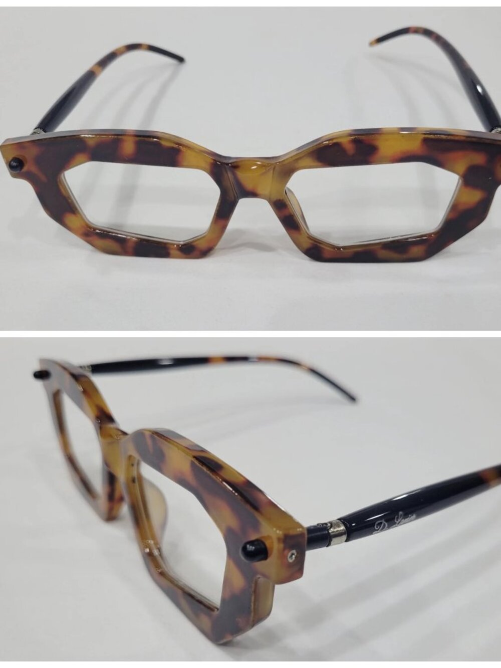 D. Lanier Eyewear O'Mar Octagon Tortoise Glasses